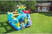 Zabawki na zewnatrz - Doctor Dolphin Sea Animals dmuchany zamek do skakania w zestawie z dmuchawą 450 watt - 72048
