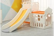 Zabawki na zewnątrz - Elite Toys Kids Zone zjeżdżalnia aktywności z koszykówką i kryjówką - 6950974