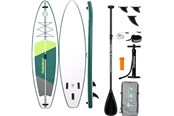Zabawy w wodzie - FunWater SUPFW69A SUP Paddleboard 3.35m - Green/White - SUPFW69A