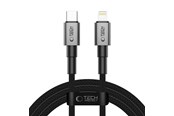 Kabel USB - Tech-Protect  Ultraboost DNA USB-C / Lightning PD27W/3A 200 cm cable - grey - 5906302380886