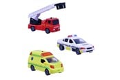 Samochody i pojazdy - Impulse Toys Rescue vehicles 3pcs w/pullback lights and sound - 1600006