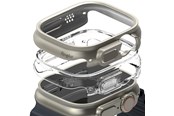 Smartwatch - akcesoria - Ringke Slim 2-pack Case for Apple Watch Ultra 1/2 (49 mm) - Clear and Titanium - 8809881269023