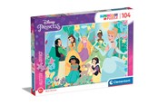 Puzzle - Clementoni Puzzle Disney Princess Glitter effect 104 pieces Podłoga - 20346