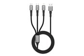Kabel USB - Tech-Protect UltraBoost DNA 3in1 USB-C / Micro-USB / Lightning Cable 120 cm - Grey - 5906302330294