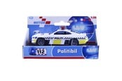 Samochody i pojazdy - Impulse Toys Politibil dansk m/pullback die-cast 11cm 1:36 - 5010042A