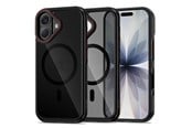 Telefon - Pokrowiec i etui - Tech-Protect MagHybrid MagSafe Case for iPhone 17 - Black & Red - 5906302330416