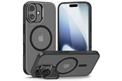 Telefon - Pokrowiec i etui - Tech-Protect MagStand MagSafe Case for iPhone 17 - Matte Black - 5906302330492