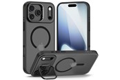 Telefon - Pokrowiec i etui - Tech-Protect MagStand MagSafe Case for iPhone 17 Pro - Matte Black - 5906302330515