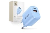 Telefon - Adapter i Ładowarka - Tech-Protect NCA20 PD 20W QC3.0 USB-A / USB-C Wall Charger - Blue - 5906302330652