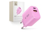 Telefon - Adapter i Ładowarka - Tech-Protect NCA30 PD 30W QC3.0 USB-A / USB-C Wall Charger - Pink - 5906302330669