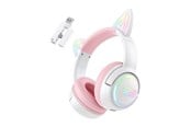 Słuchawki, zestaw słuchawkowy - ONIKUMA GT838 gaming headphones (pink) - GT838 Pink