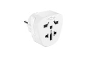 Kabel zasilający (zewnętrzny) - FIXED Travel Adapter Schuko EU/World White - FIXCT-EU2-WH