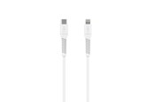 Kabel USB - FIXED LIQUID Silicone cable USB-C/Lightning 1.2m White - FIXDLS2-CL12-WH