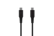 Kabel USB - FIXED LIQUID Silicone cable 60W USB-C/C 0.3m Black - FIXDLS-CC03-BK