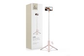 Telefon - Inne akcesoria - Tech-Protect Selfie Stick L09S with Tripod - Pink - 5906302330898