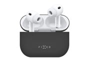Telefon - Inne akcesoria - FIXED Silky Silicone case for Apple AirPods Pro 3 Black - FIXSIL-1629-BK