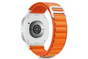 Smartwatch - akcesoria - Tech-Protect Nylon Stripe Strap for Samsung Galaxy Watch 40 / 44 / 46 mm - Orange - 5906302331277
