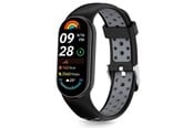 Smartwatch - akcesoria - Tech-Protect IconBand Air Strap for Xiaomi Smart Band 8 / 9 / 10 / NFC - Black & Gray - 5906302331338
