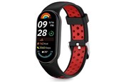 Smartwatch - akcesoria - Tech-Protect IconBand Air Strap for Xiaomi Smart Band 8 / 9 / 10 / NFC - Black & Red - 5906302331369