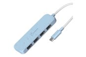 USB hub - j5create JCH341EC - hub - eco-friendly USB-C - 4 ports USB hub - 4 - USB 3.2 - Niebieski - JCH341EC-N