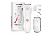 Trymer do wlosów - MAXGROOM Trymer do okolic bikini RFCD-9082 2-in-1 Women's Body and Face Trimmer - White - RFCD-9082