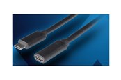 Kabel USB - Lanberg - USB-C extension cable - USB-C to USB-C - 50 cm - CA-USBE-20CC-0005-BK