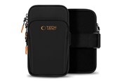Telefon - Inne akcesoria - Tech-Protect M7 Universal Sport Armband Case - Black & Orange - 5906302331772