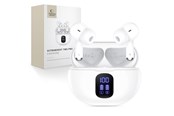 Słuchawki, zestaw słuchawkowy - Tech-Protect UltraBoost TWS Pro G2 Headphones - White - 5906302332274