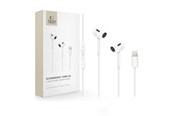 Słuchawki, zestaw słuchawkowy - Tech-Protect Ultraboost Core G2 Lightning Headphones - White - 5906302332342
