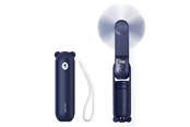 Powerbank - Jisulife Handheld Fan Life8 Mini Portable USB Fan with Power Bank Function 2000mAh and Flashlight - Blue Powerbank - Niebieski - 2000 mAh - 6975061537182