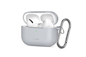 Telefon - Pokrowiec i etui - Tech-Protect Silicone Hook Case for AirPods Pro - Grey - 5906302333141