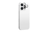 Telefon - szklo ochronne - AmazingThing AR Aluminum 3 Lens Glass with Camera Lens Frame for iPhone 16 Pro / 16 Pro Max - Silver - IP16CAM3SGLA