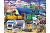 Puzzle - Larsen Puzzles Puzzle Transport - 37 pieces Maxi (36.5x28.5 cm) Podłoga - US44