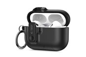 Telefon - Pokrowiec i etui - Tech-Protect Slim Hook Case for AirPods Pro 3 - Black - 5906302333288