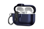 Telefon - Pokrowiec i etui - Tech-Protect Slim Hook Case for AirPods Pro 3 - Navy Blue - 5906302333295