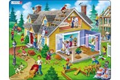 Puzzle - Larsen Puzzles Puslespil Hus - 62 brikker Maxi (36.5x28.5 cm) Podłoga - US18