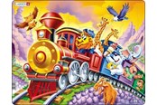 Puzzle - Larsen Puzzles Puzzle Circus Train - 30 pieces Maxi (36.5x28.5 cm) Podłoga - US14