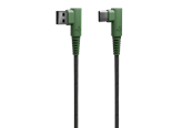 Kabel USB - Hune Hiedra Braided 90° USB Cable Type A to Type C 1.2m - Forest Green - AT-ACC-CA-382