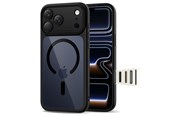 Telefon - Pokrowiec i etui - Tech-Protect  Magpeak Magsafe CC Case for iPhone 17 Pro Max - Clear Black - 5906302333622