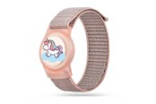 Smartwatch - akcesoria - Tech-Protect  Nylon Strap for Apple AirTag 1/2 - Pink - 5906302333714