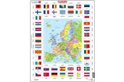 Puzzle - Larsen Puzzles Puzzle Map/flag - Europe - 70 pieces Maxi (36.5x28.5 cm) Podłoga - KL1