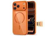 Telefon - Pokrowiec i etui - Tech-Protect Magpeak Magsafe CC Case for iPhone 17 Pro Max - Clear Orange - 5906302333820