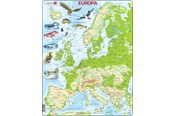 Puzzle - Larsen Puzzles Puzzle Europe Physical Standing - 87 pieces Maxi (36.5x28.5 cm) Podłoga - K70