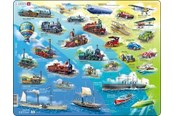 Puzzle - Larsen Puzzles Puzzle Historical Vehicles 1783-1939 - 54 pieces Maxi (36.5x28.5 cm) Podłoga - HL7