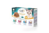 Koty - Catit - Dinner Dual-layer Wet Food for Cats - Multipack fish 12x75 g - 44720