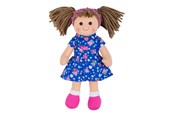 Lalka, mis i akcesoria - Bigjigs Fabric Doll Hollie - 28cm - BJD057