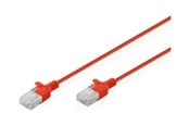 Kabel sieciowy - DIGITUS patch cable - red - Czerwony - DK-1618-010S-R