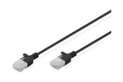 Kabel sieciowy - DIGITUS patch cable - black - Czarny - DK-1618-020S-BL