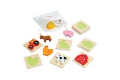 Zabawki dla niemowlat - Bigjigs Wooden Shape Puzzle Farm - 10 pcs. - 35025