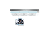 Chlodzenie CPU - Lian Li HydroShift II OLED Curved 360P28 - Chłodzenie wodne procesora - Max 36 dBA - GHS2OLDC36PW
